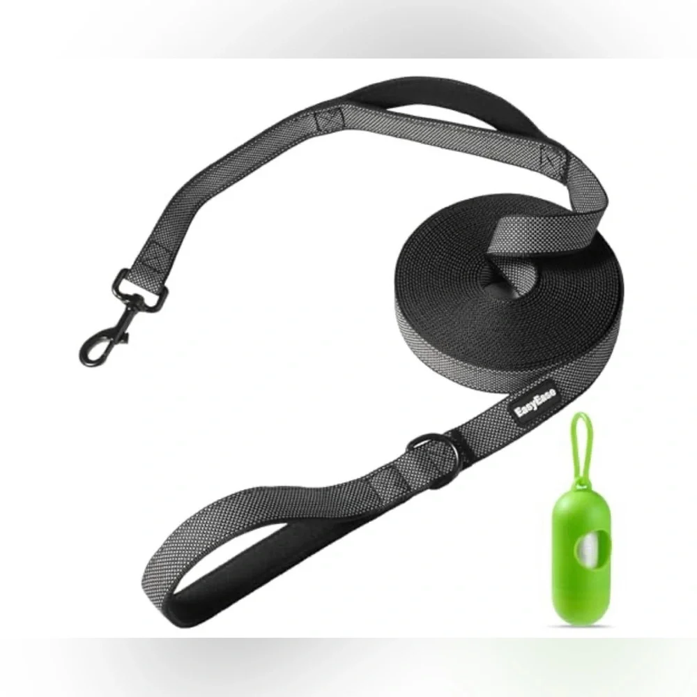 10 foot Dog Leash with Waste Bag Holder